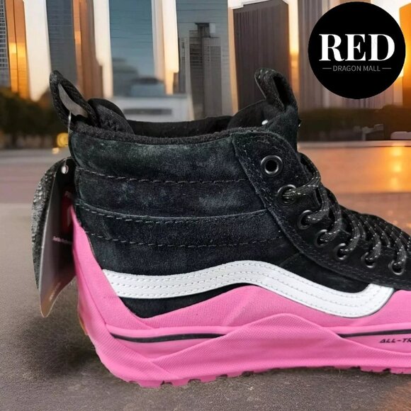 VANS SK8 Hi Dip MTE-2 Hiking Boots Shoes Pink Black Suede - Women's Size 8 - Picture 14 of 16